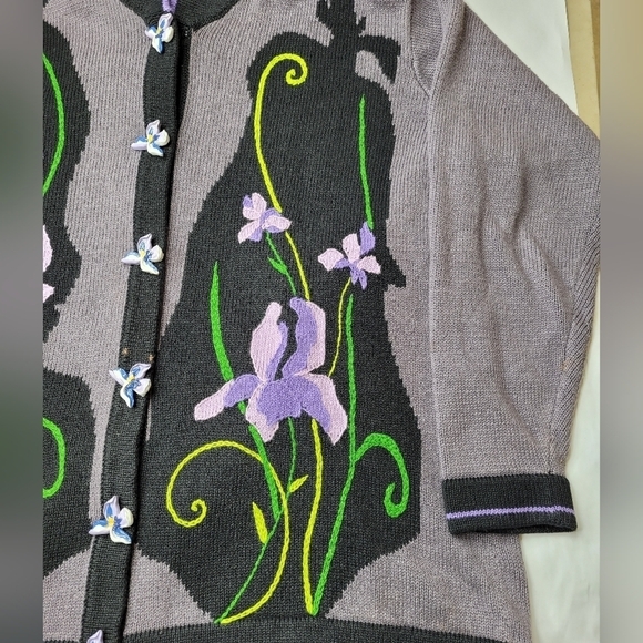Storybook Knits Iris Cardigan Sweater 1X - Picture 2 of 11